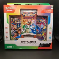 Pokemon TCG: First Partner Illustration Collection Series 1 Factory Sealed Box - Image 1