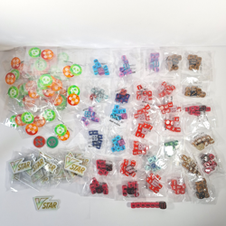 Lot of Pokemon TCG Accessories - 33 Dice Sets, 64 Damage Counters, 13 VStar - Image 1