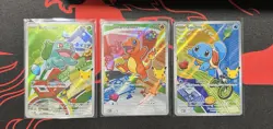 Pokemon First Partner Illustration Collection Series 1 Kanto Gen 1 Starters Set - Image 1
