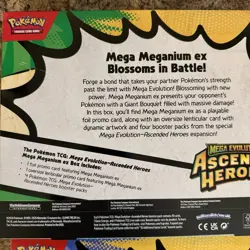 Pokemon TCG Ascended Heroes Mega Meganium ex Box & Deluxe Pin Collection Sealed - Image 3