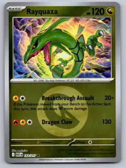 RAYQUAZA (ENERGY SYMBOL) 153/217 REVERSE HOLO POKEMON ASCENDED HEROES NM/M - Image 1