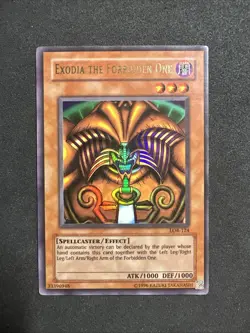 Konami Exodia the Forbidden One LOB-124 Ultra Rare Unlimited Spellcaster English - Image 1