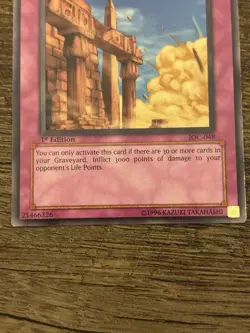 Yugioh - Blasting the Ruins IOC-048 1st Edition - Invasion of Chaos - Image 3