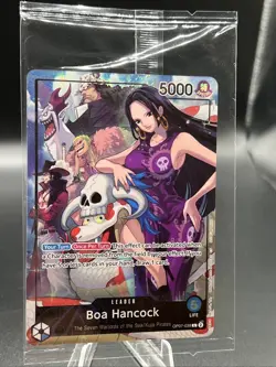 SEALED One Piece CCG Boa Hancock OP07-038 Leader Promo PSA Magazine - Image 1