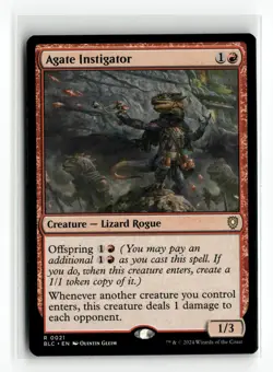 Agate Instigator Bloomburrow NM Rare #21 MTG Magic - Image 1