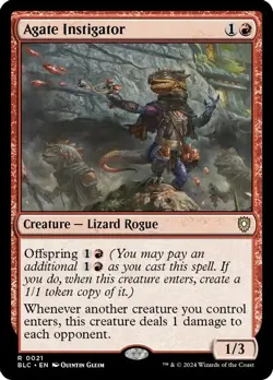 Agate Instigator Bloomburrow NM Rare #21 MTG Magic - Image 3