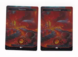 Lot of (2) Magic the Gathering Unfinity Foil #489 Mountain - Image 1