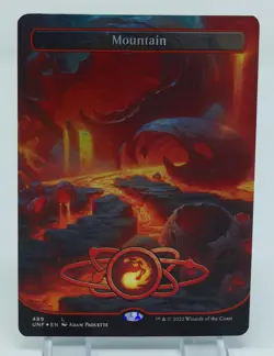 Lot of (2) Magic the Gathering Unfinity Foil #489 Mountain - Image 5