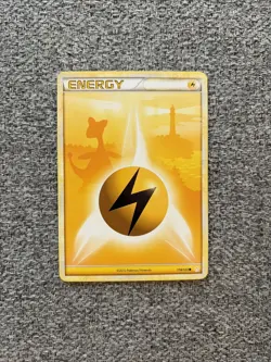 2010 Pokemon LIGHTNING ENERGY HeartGold & SoulSilver AMPHAROS Card 118/123 LP - Image 1