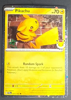 Pikachu 051/162 Pokemon Day 2026 - Anniversary Stamped NM - Image 1