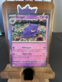 ✨ Pokemon Gengar 094/165 – SV 151 Cosmos Holo – SWIRL HOLO ✨ - Image 2