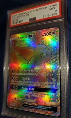 2017 Espeon GX - PSA 9 Pokemon - Sun & Moon F.A. 152/149 - Image 1
