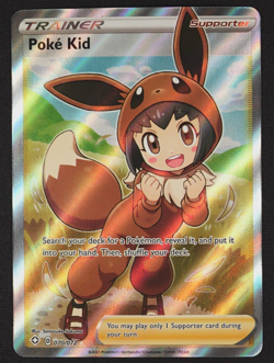 2021 Poke Kid 070/072 Shining Fates Full Art Pokemon TCG Trading Card Game - Image 1