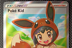 2021 Poke Kid 070/072 Shining Fates Full Art Pokemon TCG Trading Card Game - Image 3