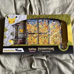 Pokemon TCG Pikachu V Union Celebrations Special Collection Box Factory Sealed 820650809156 - Image 1