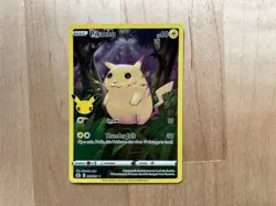 Pikachu 005/025 Celebrations 25th Anniversary Holo Pokemon Card - Image 1