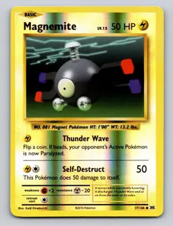 Magnemite 37/108 Common XY Evolutions Pokemon Reverse Holo NM - Image 1