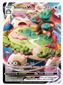 Snorlax VMAX - Sword & Shield Base Set 142/202 - Ultra Rare - NM - Pokemon - Image 1
