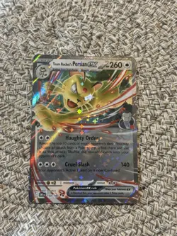 Pokemon Team Rocket's Persian ex 150/182 SV10 Double Rare Holo 260 HP - Image 1