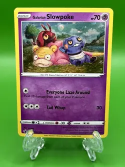 Galarian Slowpoke SWSH 126 Pokemon TCG Sword & Shield Cosmos Holo - Image 1
