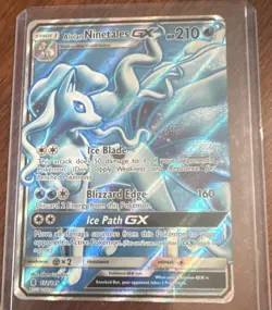 The Pokemon Company Pokemon TCG Alolan Ninetales GX Full Art Holo SM 132/145 - Image 1
