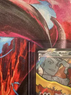 Team Rocket's Moltres ex 208/182 Ultra Rare Destined Rivals Pokemon Holo NM - Image 3