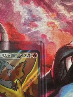Team Rocket's Moltres ex 208/182 Ultra Rare Destined Rivals Pokemon Holo NM - Image 4