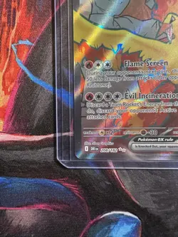 Team Rocket's Moltres ex 208/182 Ultra Rare Destined Rivals Pokemon Holo NM - Image 5