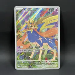 Pokemon Zacian 100/094 NM Illustration Rare Phantasmal Flames - Image 1
