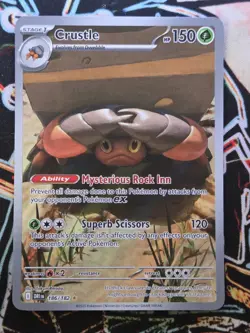 Pokemon TCG - Crustle 186/182 - Illustration Rare - Destined Rivals - NM/M - Image 1