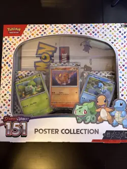 POKEMON TCG: Scarlet & Violet 151 Poster Collection NEW FACTORY SEALED - 3 PROMO - Image 1