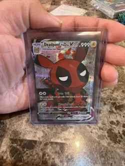 Deadpool Pikachu VCOS 011/055 Full Art Holo Pokemon Card - Image 1