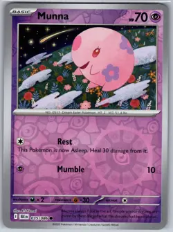 Munna 035/086 Black Bolt Common Reverse Holo NM - Image 1