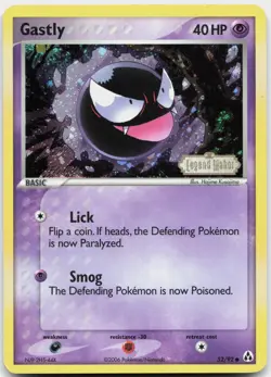 Gastly 52/92 Common Legend Maker Pokemon Lightly Played - Image 1