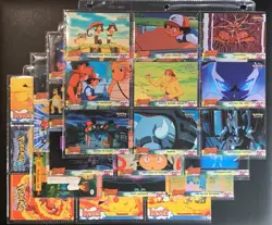 Pokemon Topps Movie Animation 33 Card Lot with Checklist - Image 1