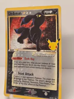 Pokemon NICE Umbreon Gold Star 17/17 Celebrations 25th Anniversary Rare NM/M - Image 5