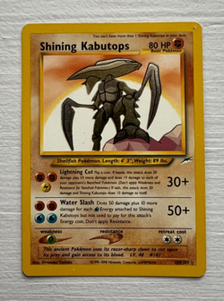 Shining Kabutops 108/105 Neo Destiny Secret Rare Holo Pokemon Card with Hole - Image 4