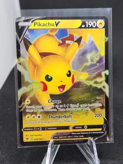 2020 Pokemon Sword & Shield Vivid Voltage Pikachu V #043/185 - Image 1