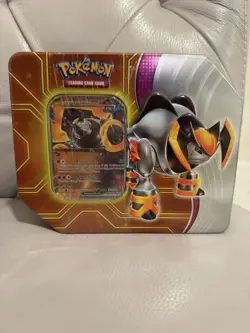 Pokemon Iron Boulder ex Tin Trading Card Games Paradox Destinies New Sealed - Image 1