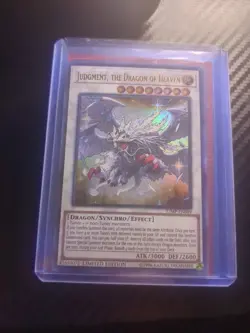 Yugioh Judgment, the Dragon of Heaven JUMP-EN089 Ultra Rare NM - Image 1