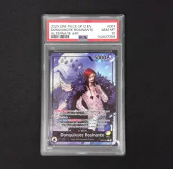 2025 ONE PIECE LEGACY OF THE MASTER DONQUIXOTE ROSINANTE ALT ART OP12-061 PSA 10 - Image 1