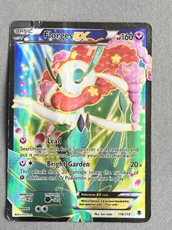 Pokemon Florges EX Card 116/119 Rare Full Art Holo Phantom Forces 2014 Trading - Image 1