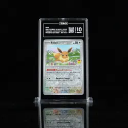 Pokemon Eevee 74/131 Pokemon Day Promo TAG 10 Gem Mint Cosmos Holo - Image 1