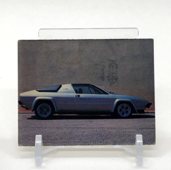 Lamborghini Urraco P300 Silhouette Old vintage Car Card Japanese Rare b - Image 1