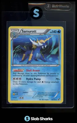 2011 POKEMON BLACK & WHITE #32/114 SAMUROTT HOLO - Image 1