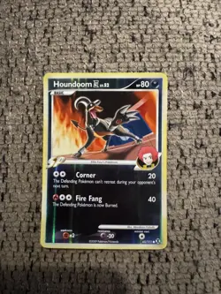 2009 Pokemon Platinum Rising Rivals 65/111 Houndoom Reverse Holo NM Rare Card - Image 1