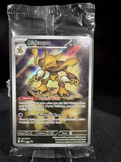 Pokemon TCG SV: Scarlet & Violet Promo Cards #009 Alakazam SEALED - Image 1