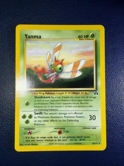 Pokemon Card Yanma Uncommon Unlimited (IT) | Neo Discovery 36/75 LP - Image 1