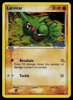 Pokemon Card - Larvitar Unseen Forces 61/115 Reverse Holo Stamped - Image 1