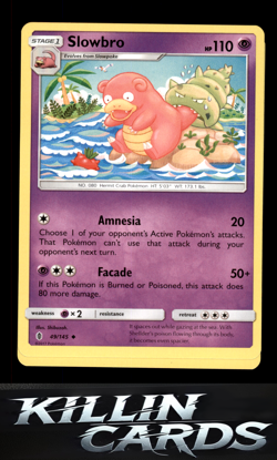 Slowbro 49/145 Pokemon Uncommon SM - Guardians Rising Card NM - Image 1